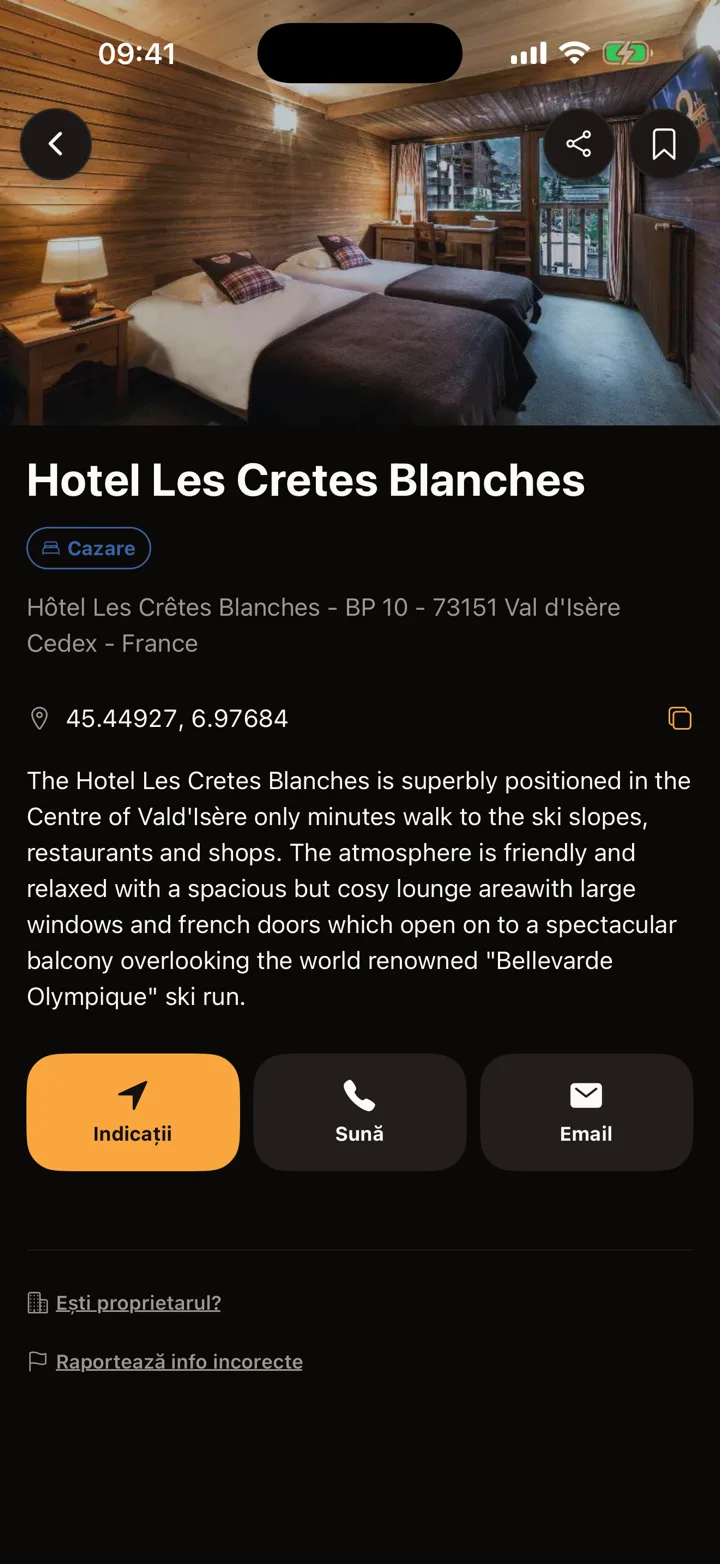 Motonest nest detail: Hotel Les Cretes Blanches